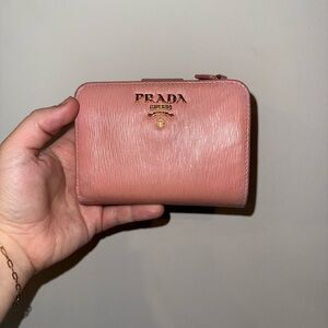 Prada Blush Pink Leather Wallet